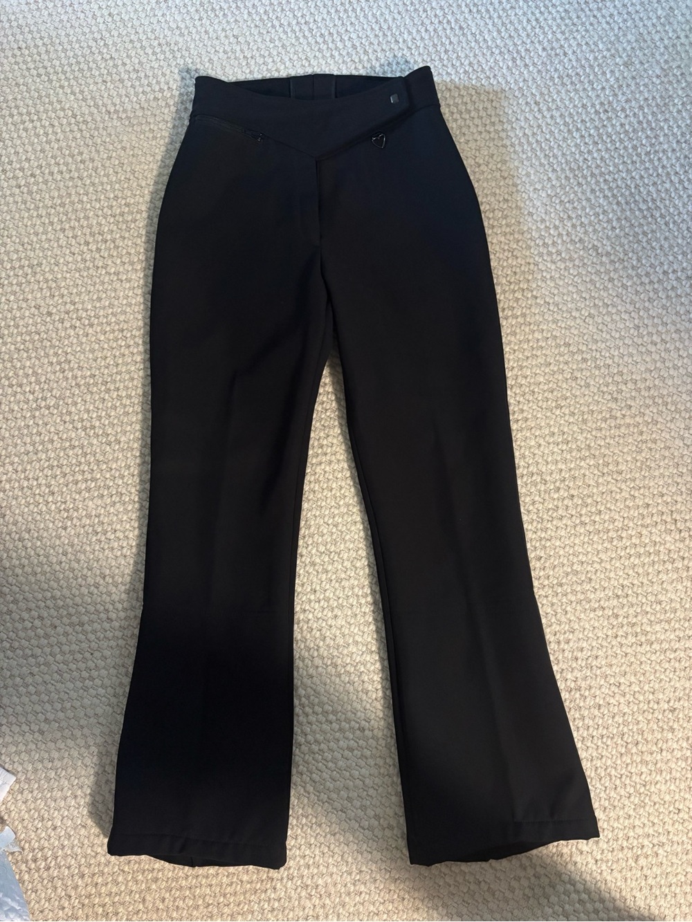 Obermeyer Women’s Black Ski Pants Size 8R Vintage High Waist Flare